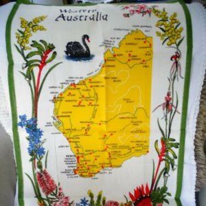 Western Australia Linen Cotton Tea Towel By Heil